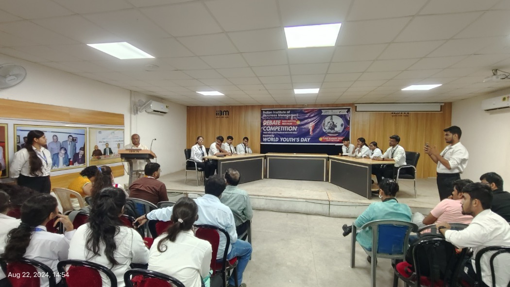 World Youth Day Debate at IIBM Explores Impact of Organised vs. Unorganised Crime